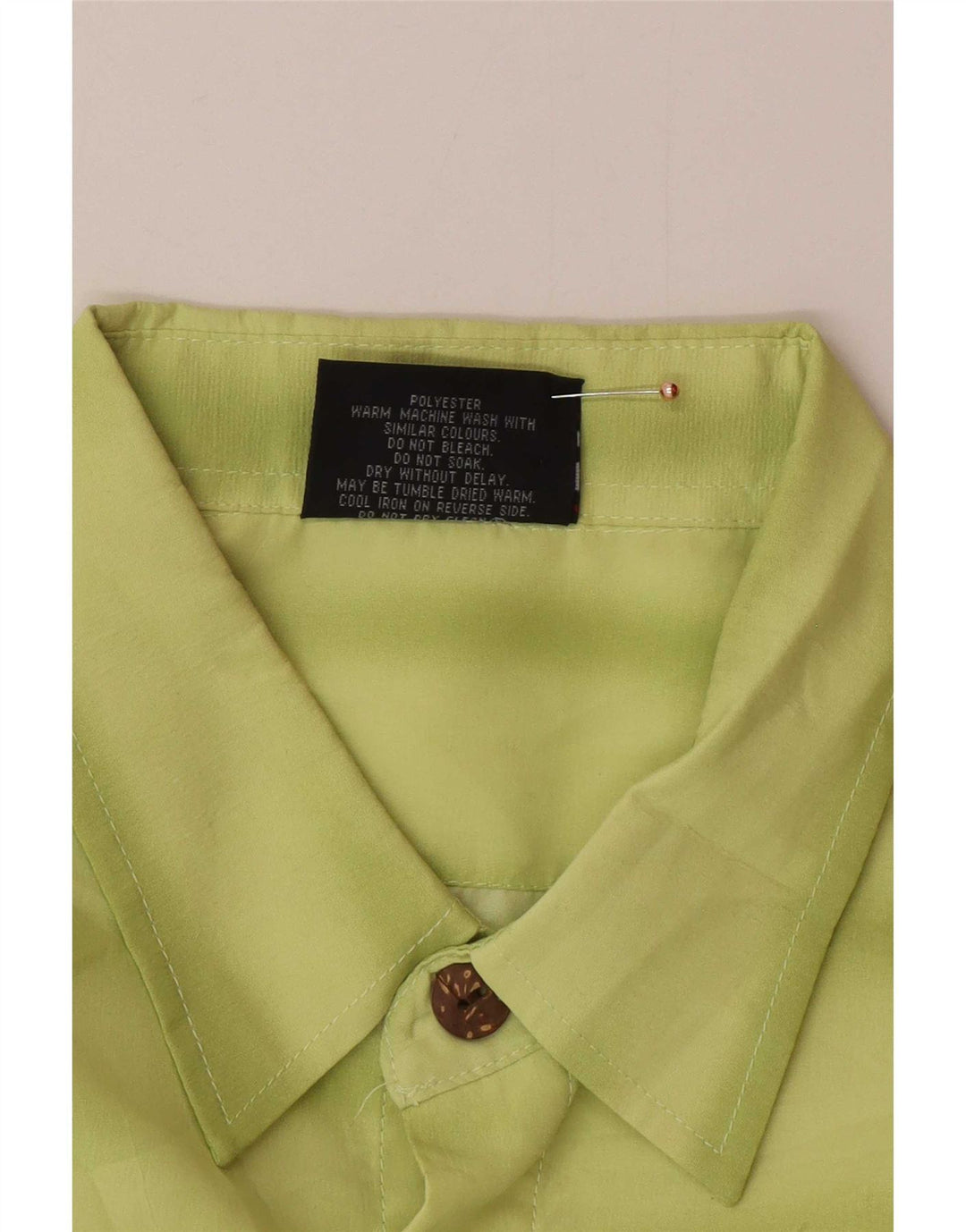 Camisa de manga corta con gráfico Lowes para hombre Poliéster verde hawaiano grande