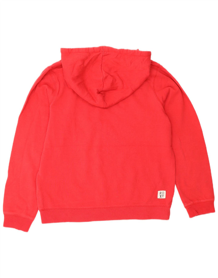 ROXY Jersey con capucha gráfica para mujer UK 44 Algodón rojo mediano