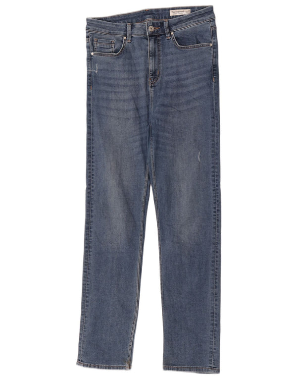 Marks & Spencer Jeans rectos The Sienna para mujer UK 12 Medium W30 L30 Azul
