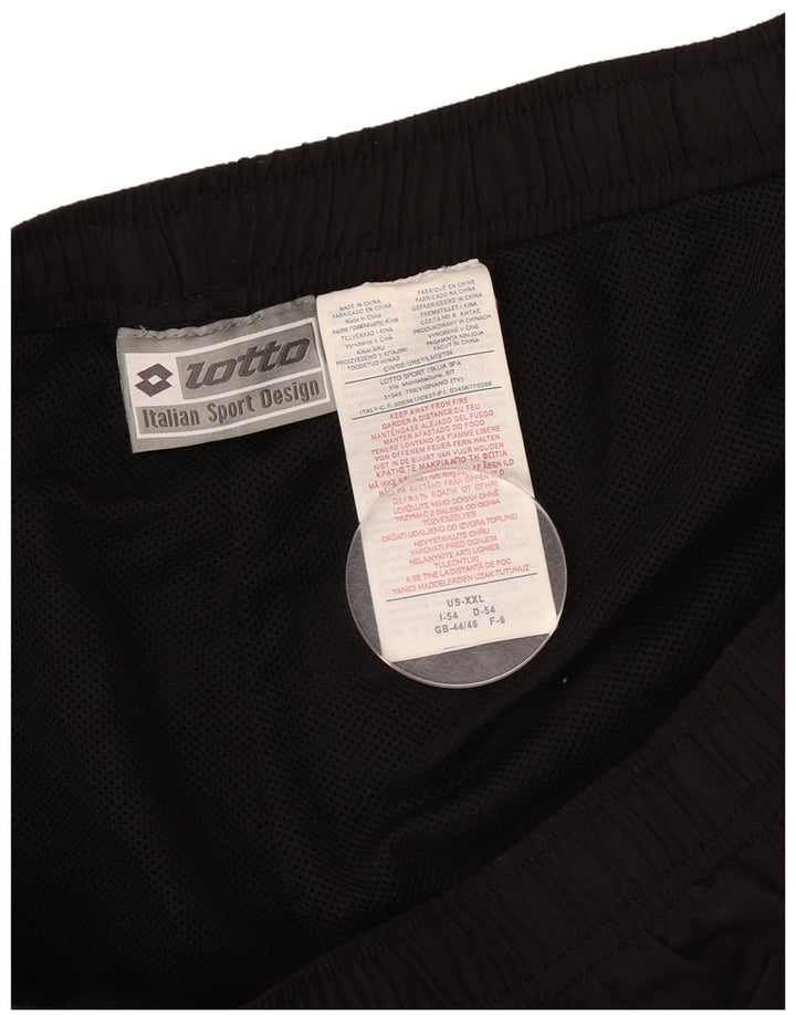 Lotto Pantalón Chándal Hombre UK 44/46 2XL Negro Poliéster
