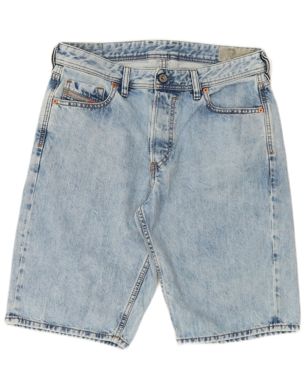 DIESEL Shorts Vaqueros Hombre W31 Azul Medio Algodón