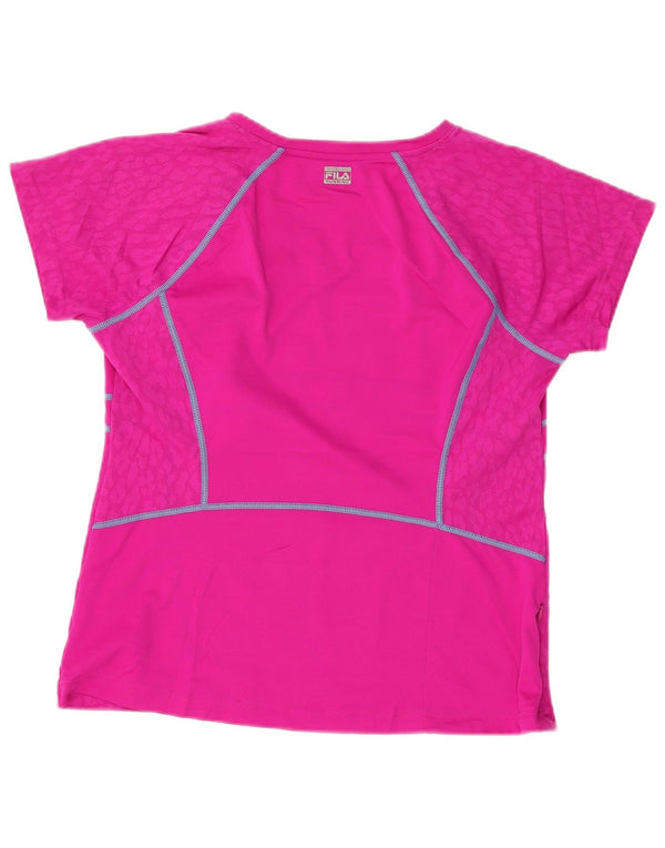 FILA Camiseta para mujer Top UK 40 Large Rosa Poliéster