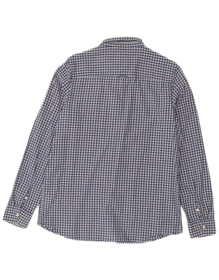 Camisa LEE para hombre de algodón a cuadros azul grande