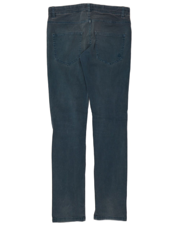 Benetton Vaqueros Slim para Niño 15-16 Años W30 L31 Azul