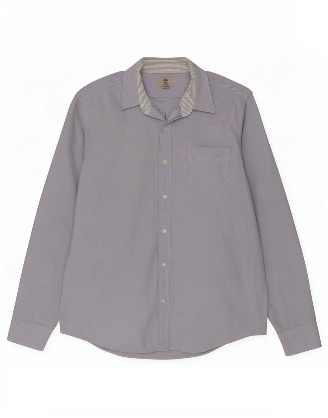 Camisa Timberland Hombre Regular Fit Algodón Azul Medio