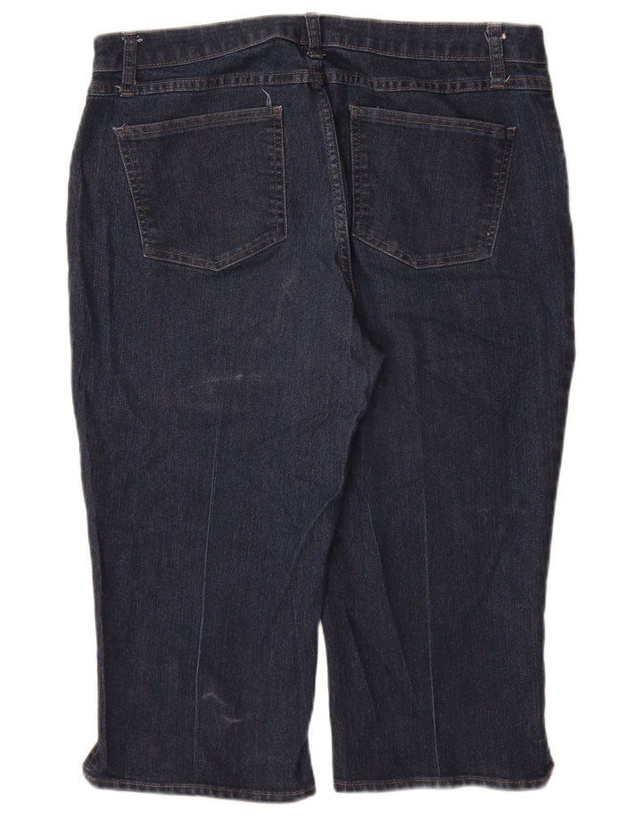 LEE Vaqueros capri de talle medio para mujer, talla 14, grande, W34 L19, azul marino