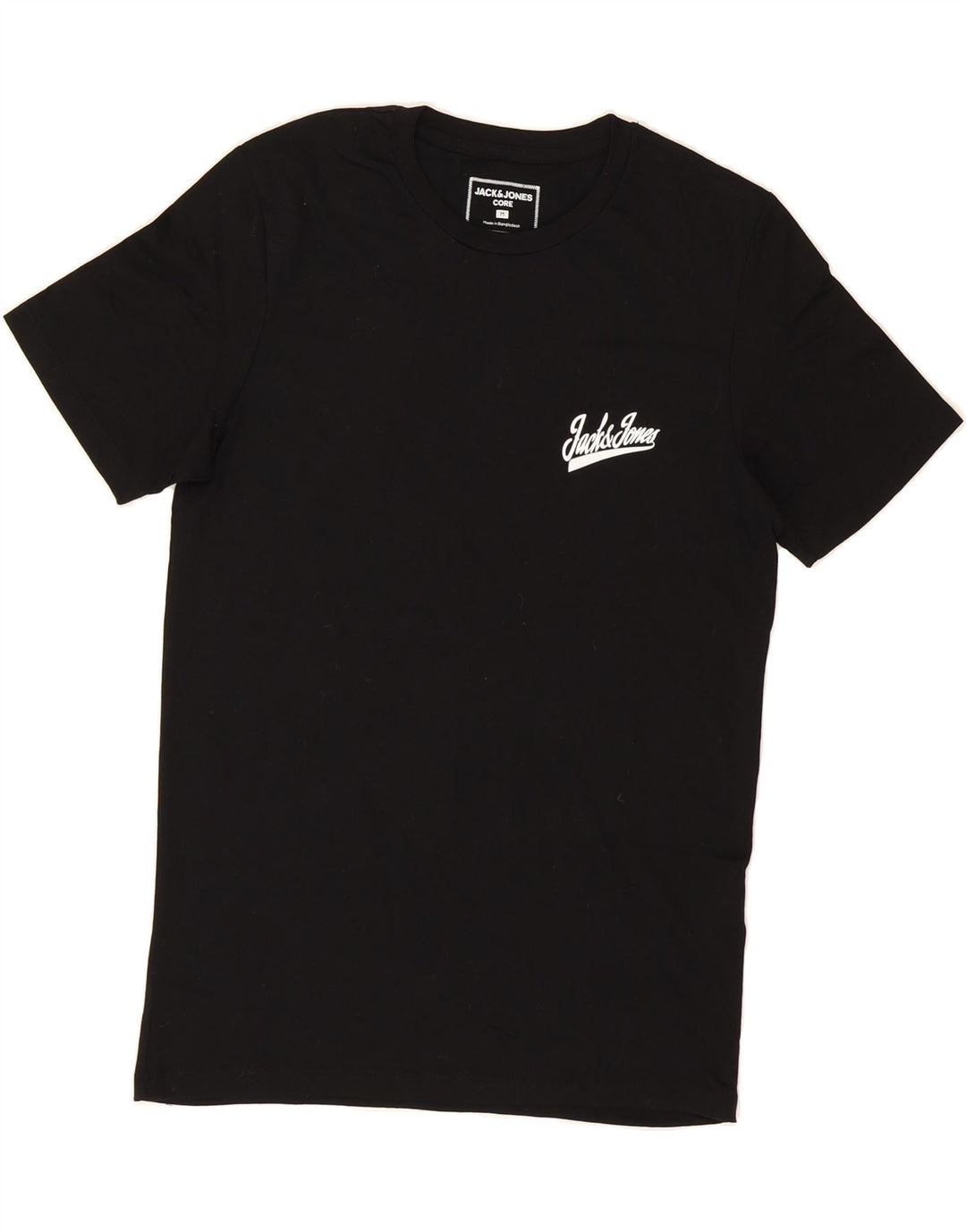 JACK & JONES Mens Graphic T-Shirt Top Medium Black Cotton Vintage Jack & Jones and Second-Hand Jack & Jones from Messina Hembry 