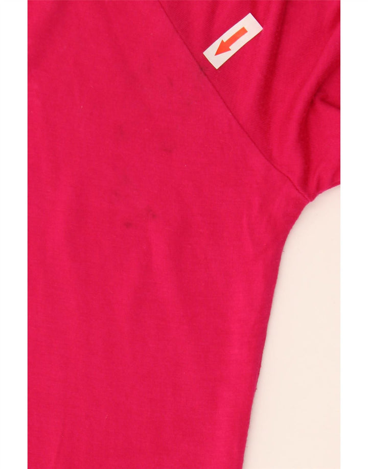 Nike Top gráfico de manga larga para mujer UK 44 Viscosa rosa medio