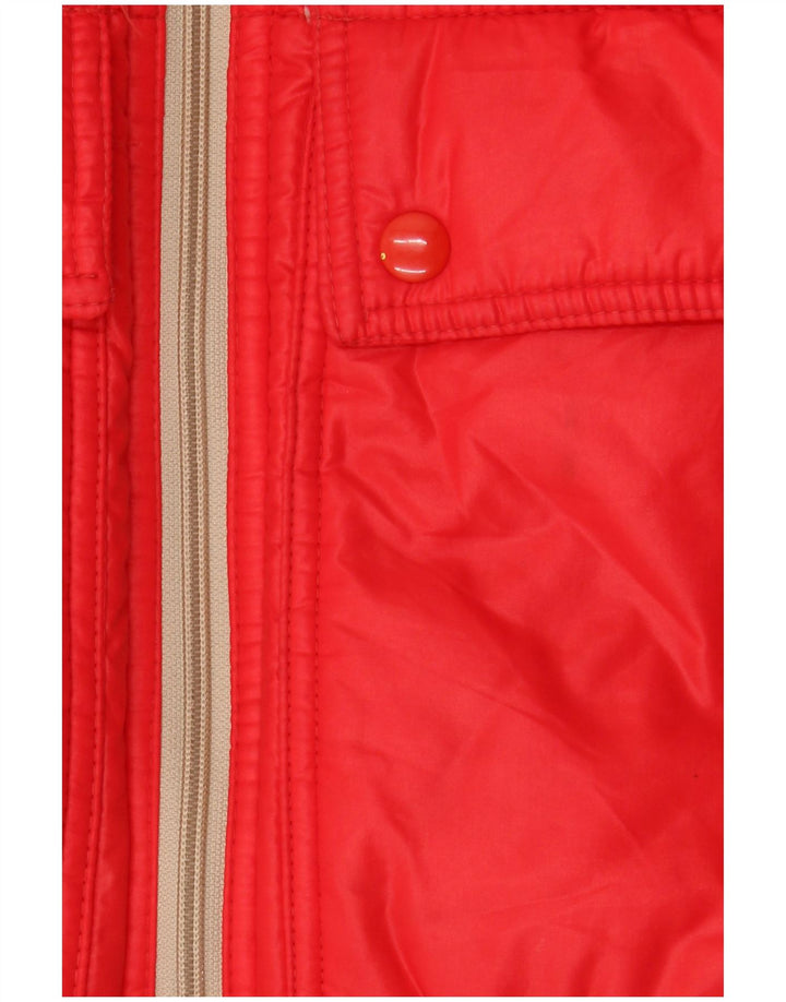 RADICI Chaqueta acolchada con capucha para hombre IT 48 Medium Rojo Poliamida