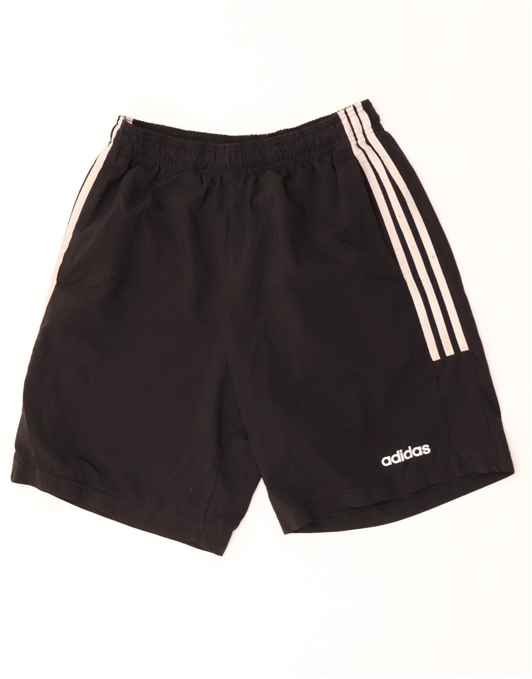 Adidas Pantalones cortos deportivos para hombre UK 12 Medium Negro Poliéster