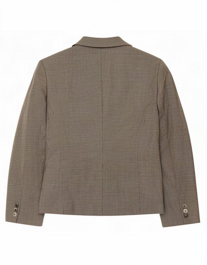 Marks & Spencer Chaqueta tipo blazer de 3 botones para mujer Reino Unido 46 Grande Gris Pata de gallo