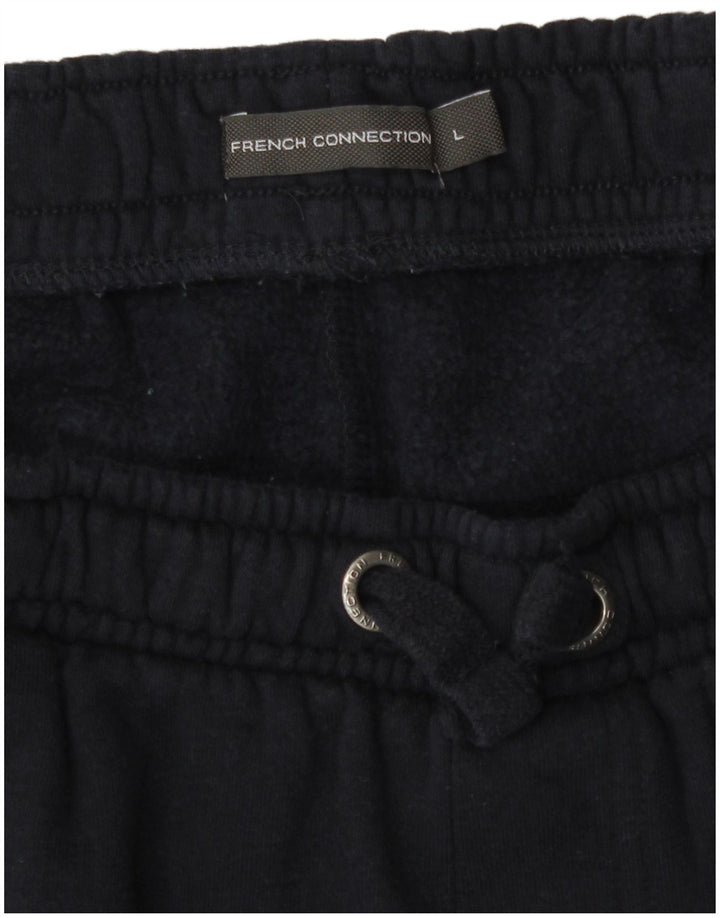 French Connection Pantalones cortos deportivos para hombre de algodón azul marino grande