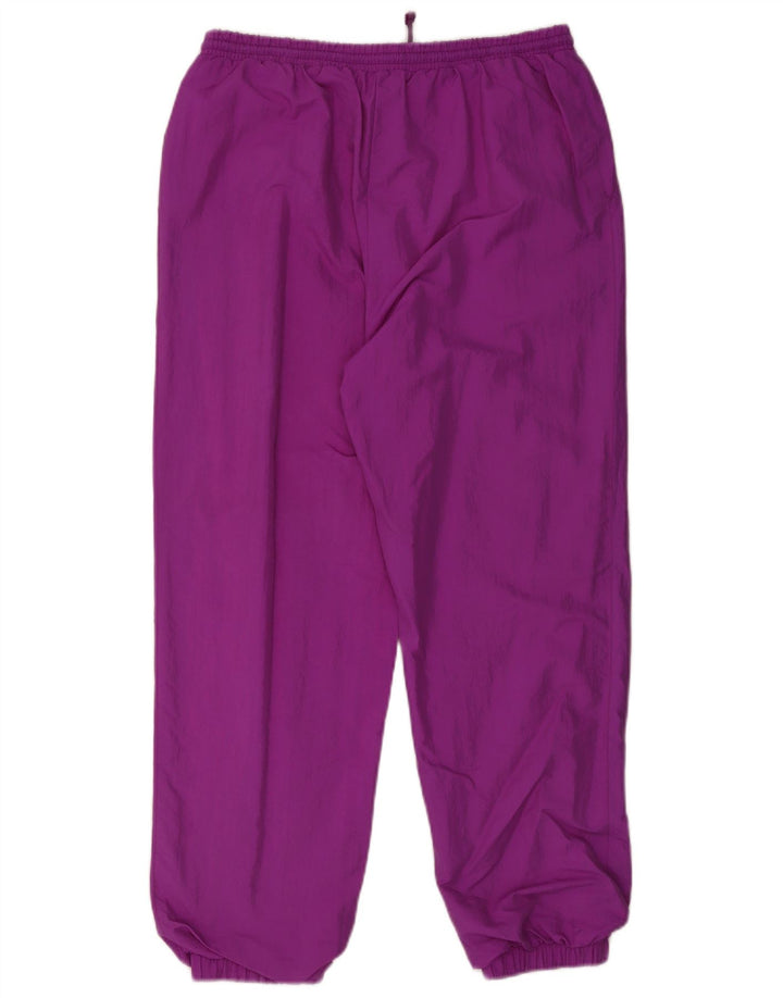 Vintage hombres chándal pantalones joggers medio púrpura