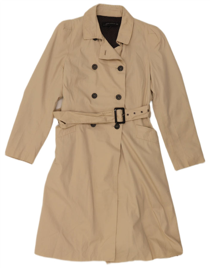 Zara Mujer Gabardina Reino Unido 44 Grande Beige