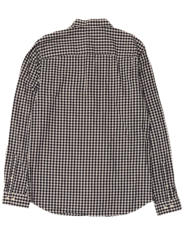 Camisa Jack & Jones Hombre Algodón Vichy Azul Marino Mediano