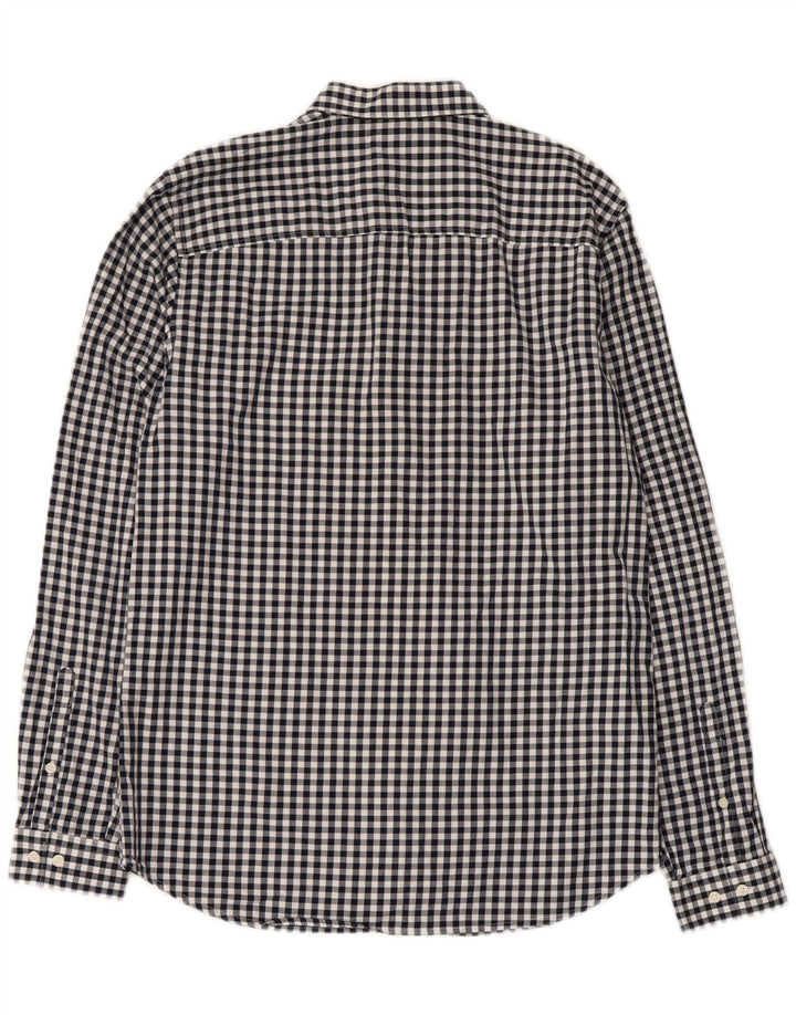 Camisa Jack & Jones Hombre Algodón Vichy Azul Marino Mediano