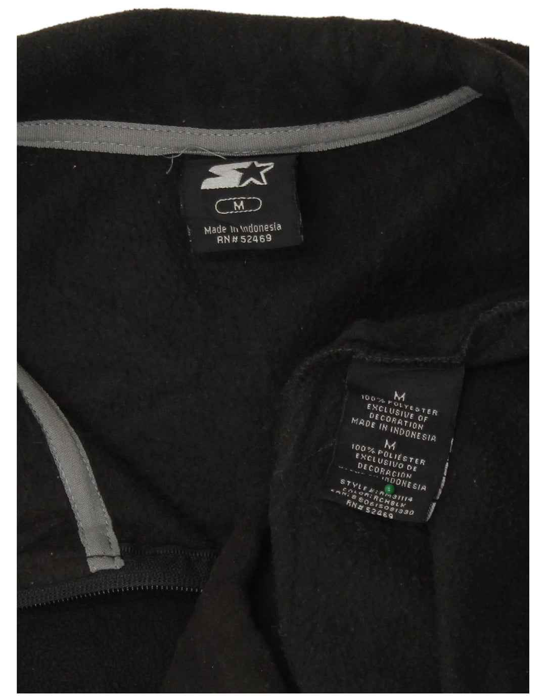 Starter Chaqueta Polar Hombre ES 38 Mediana Negro Poliéster