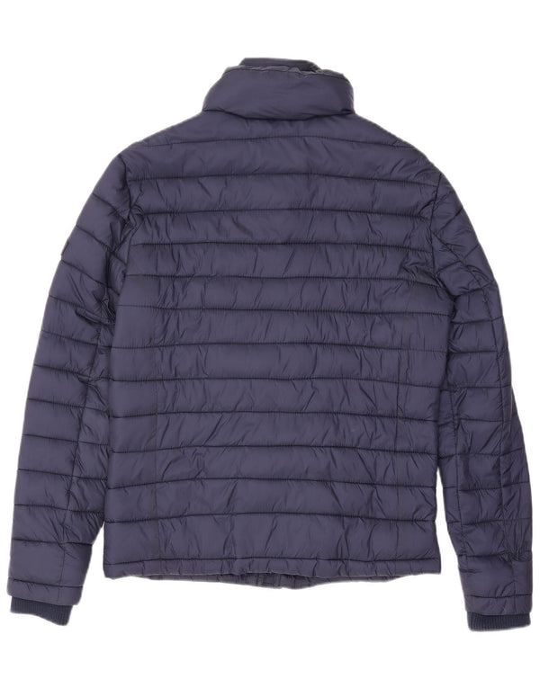 Superdry Chaqueta acolchada para hombre UK 36 Small Nylon azul marino