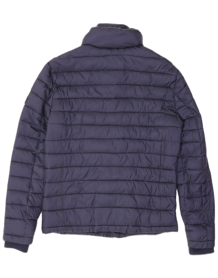 Superdry Chaqueta acolchada para hombre UK 36 Small Nylon azul marino