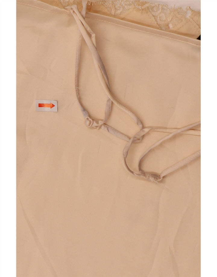 Benetton Top Camisola Mujer ES 42 Medio Beige Poliéster