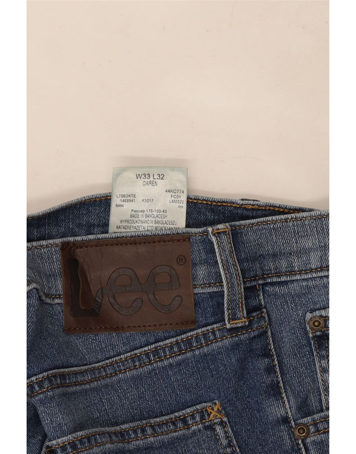 Vaqueros rectos Daren para mujer LEE W33 L32 Algodón azul