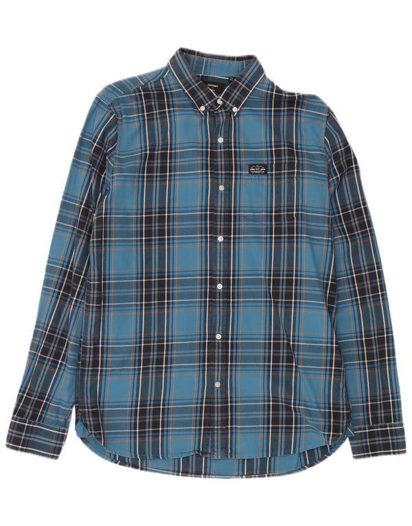 Superdry Camisa A Cuadros De Algodón A Cuadros Azul Grande