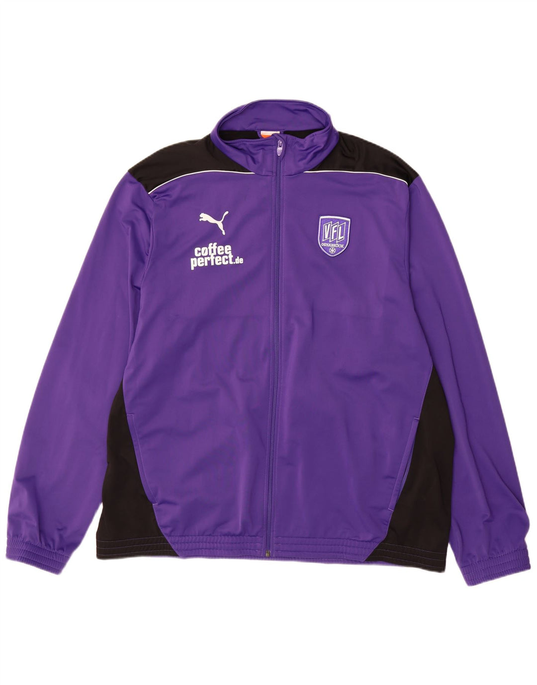 PUMA Chaqueta superior de chándal con gráfico para hombre 3XL Poliéster con bloques de color morado