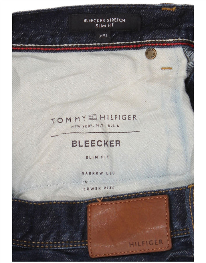 Tommy Hilfiger Vaqueros ajustados Bleecker para hombre W34 L34 Algodón azul marino