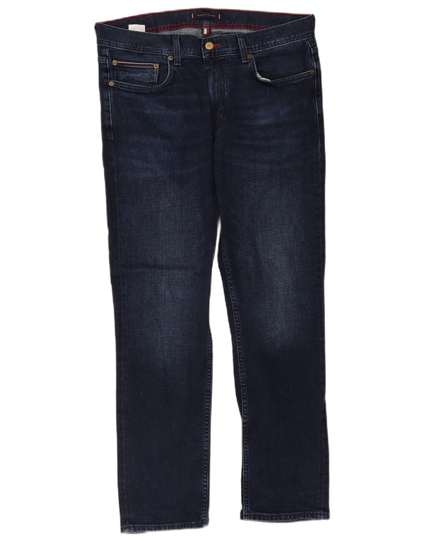 Tommy Hilfiger Vaqueros rectos Denton para hombre W34 L30 Algodón azul marino