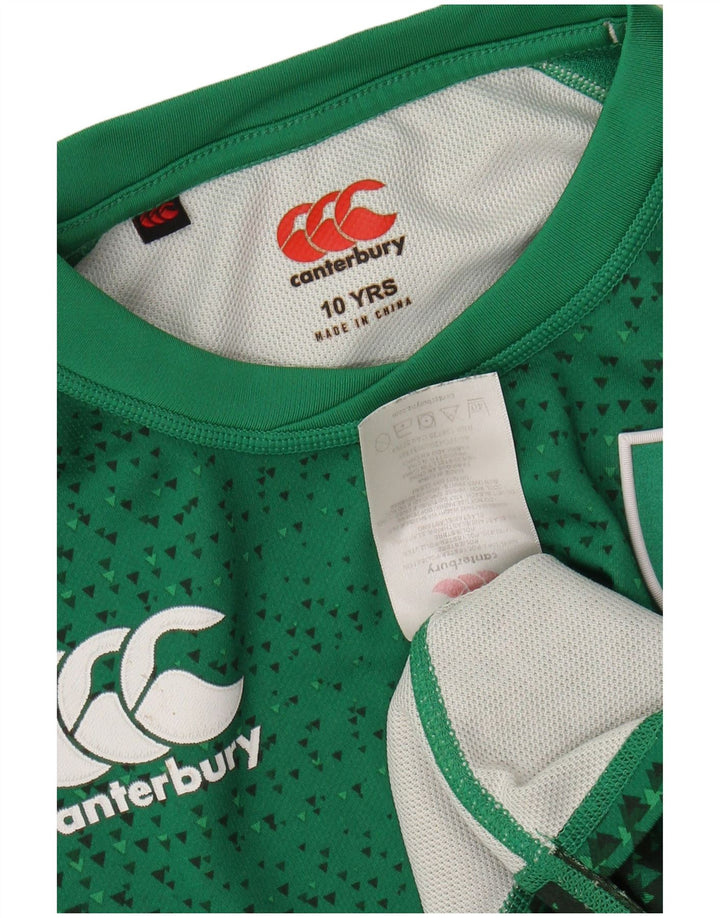 CANTERBURY Camiseta gráfica para niño Top 9-10 años Verde Poliéster