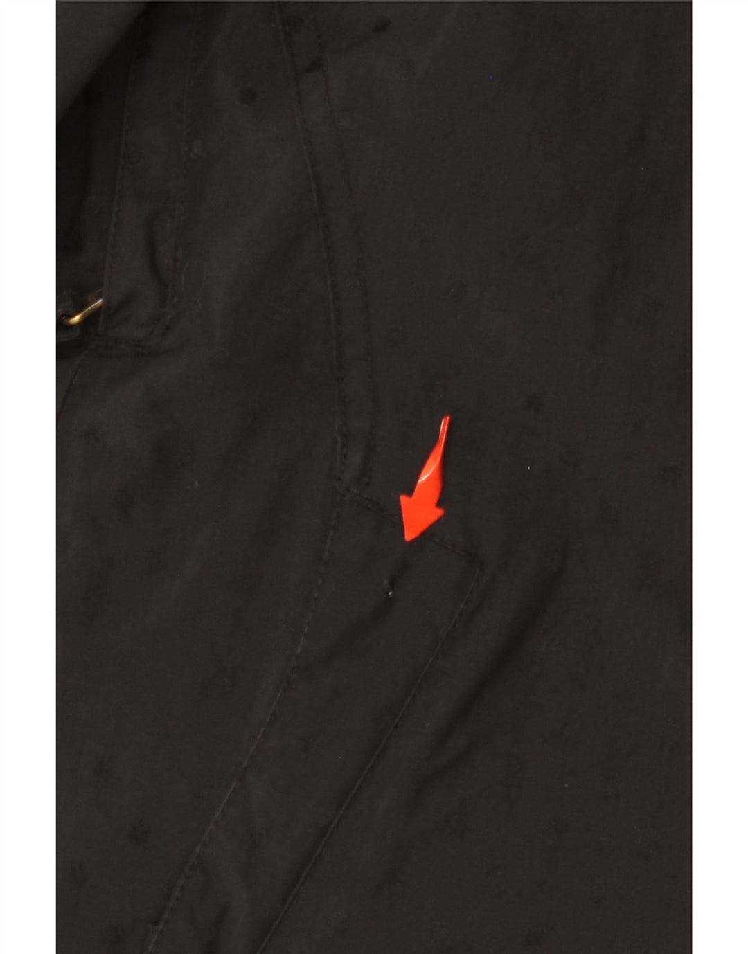 ANIMAL Chaqueta cortavientos con capucha para mujer UK 10 Small Black Polyamide