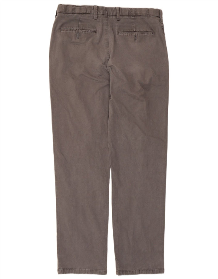 Marks & Spencer Pantalones chinos regulares para hombre W34 L31 Algodón gris