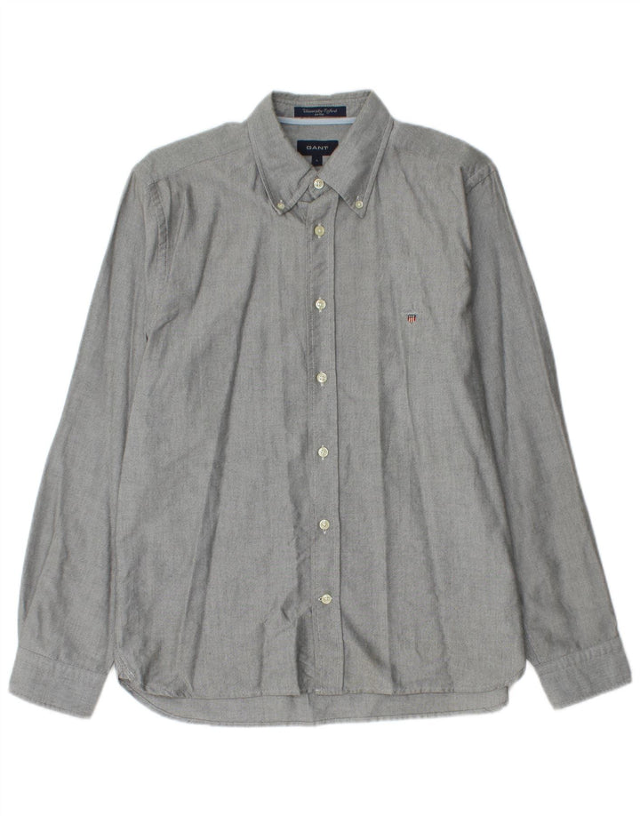 Gant Camisa entallada para niños 15-16 años Grande Algodón moteado gris