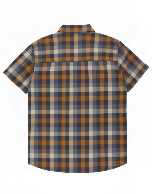 Camisa para hombre Mountain Warehouse XL Algodón a cuadros azul marino
