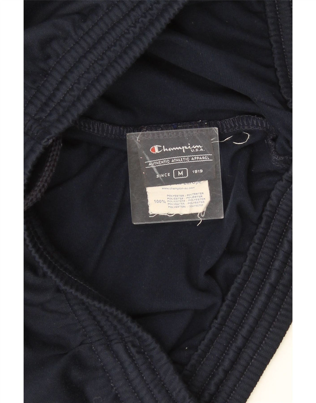 Champion Pantalones De Chándal Para Hombre Poliéster Azul Marino Medio