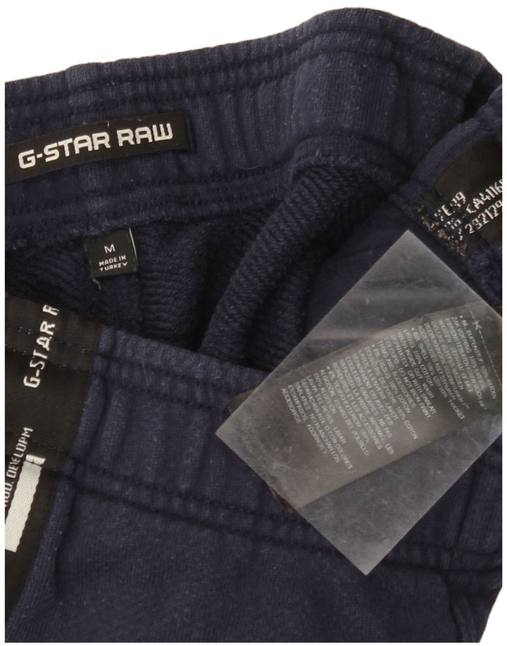 G-STAR Shorts deportivos con estampado gráfico para hombre Algodón azul marino mediano