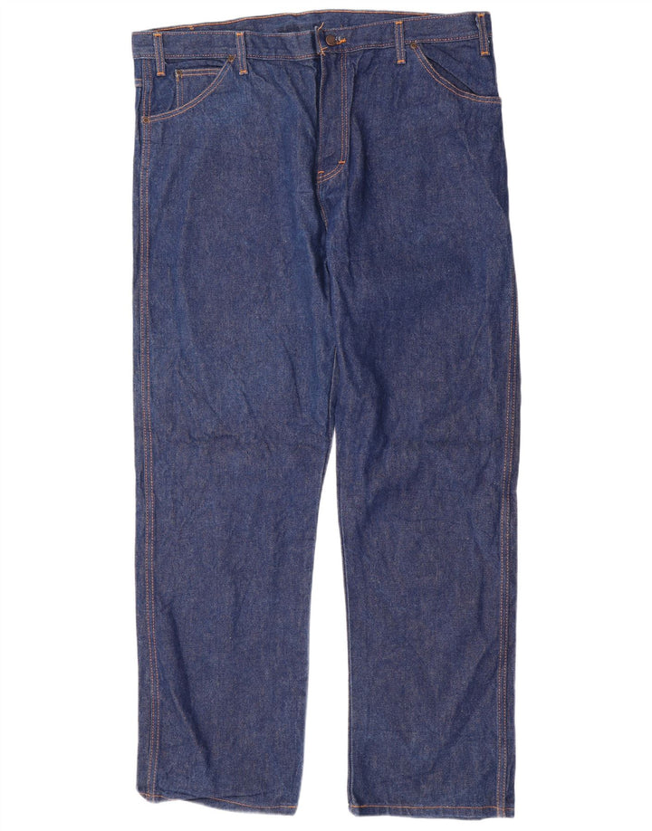 DICKIES Vaqueros rectos de corte regular para hombre W42 L34 Algodón azul