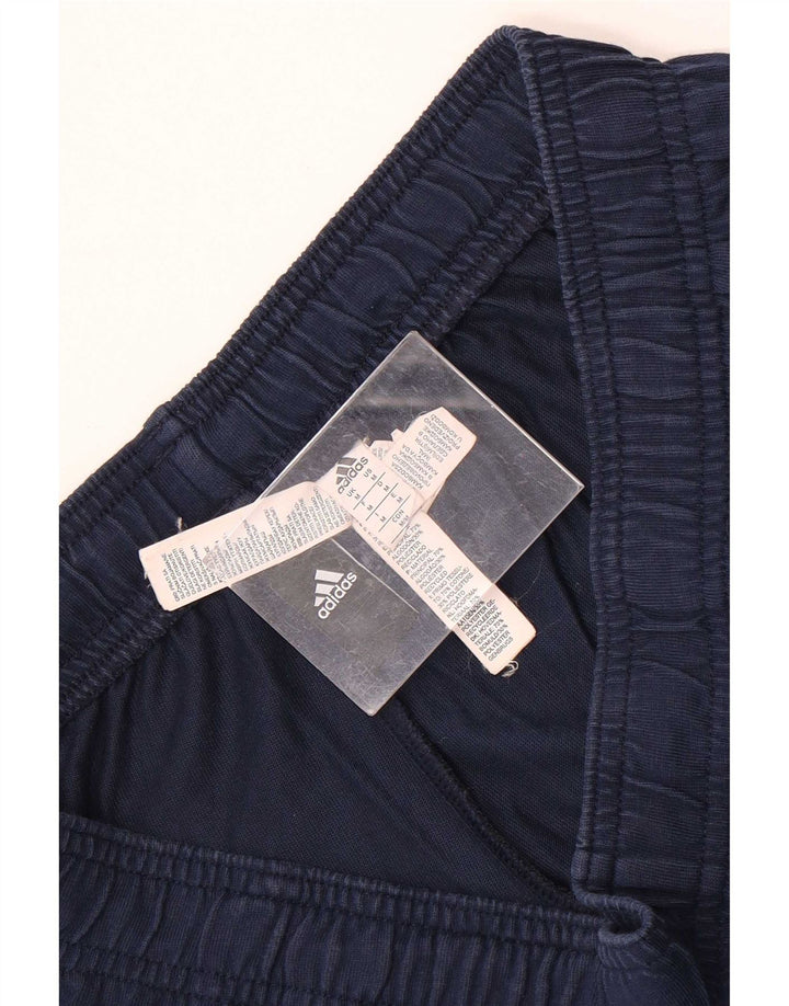 Adidas Pantalones cortos deportivos gráficos para hombre Algodón azul marino mediano
