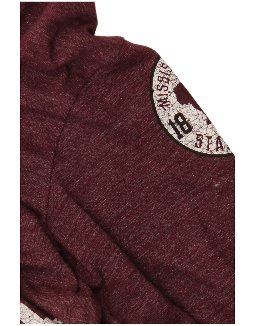Adidas Hombre Graphic Top Manga Larga Medio Borgoña