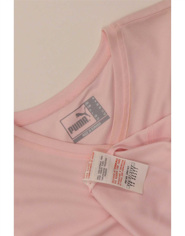 Puma Camiseta para mujer Top UK 12 Medio Rosa Poliéster