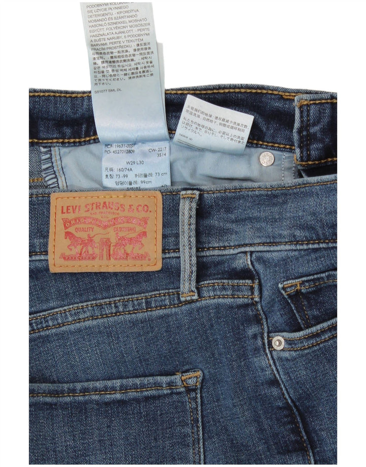 Vaqueros Levi's Mujer 314 Shaping Straight W29 L27 Algodón Azul
