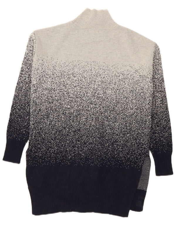 Marks & Spencer Jersey con Cuello Alto para Mujer UK 6 XS Gris Colorblock