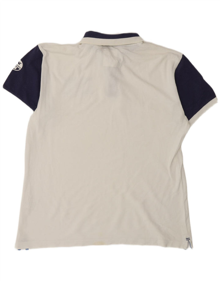 NORTH SAILS Polo para hombre 2XL Algodón color block blanco