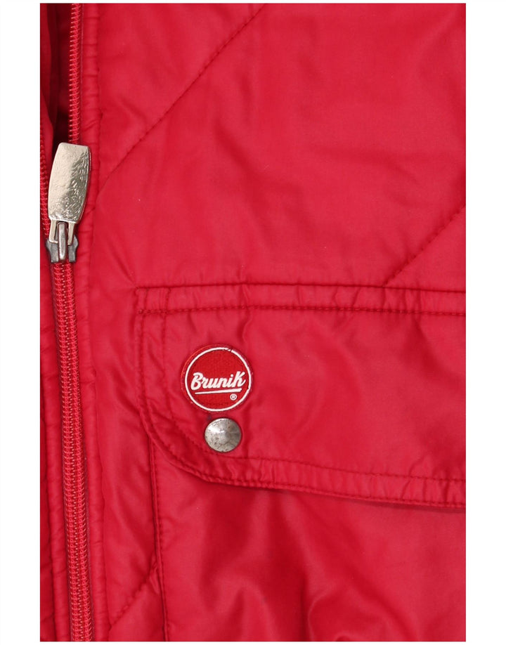 Brunik Chaqueta acolchada para hombre ES 38 Medium Rojo Colorblock