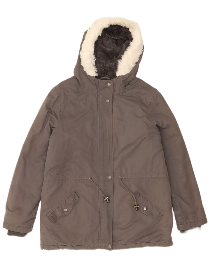 Parka con capucha Oasis para mujer UK 44 Poliéster gris medio
