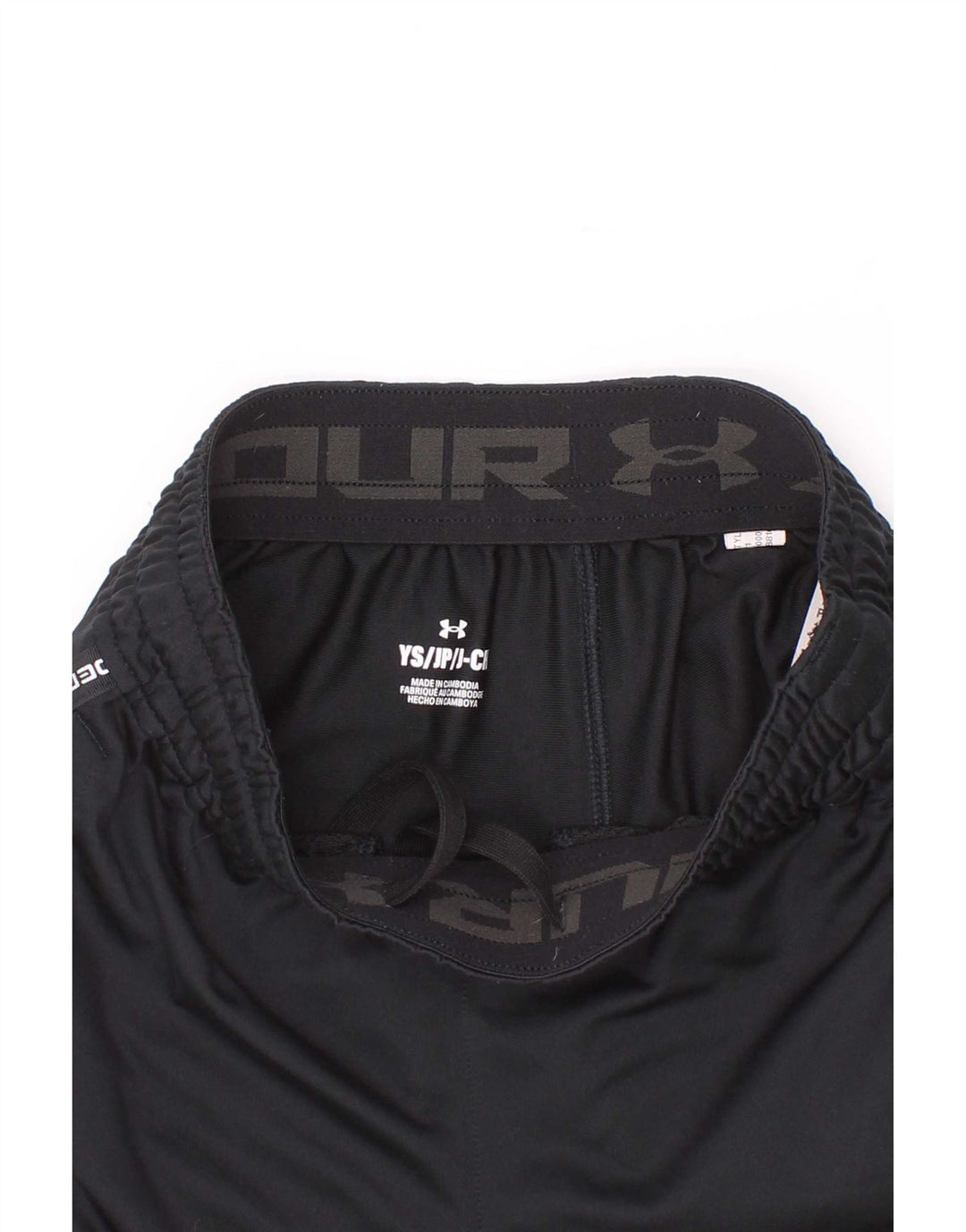 Under Armour Pantalones cortos deportivos con gráficos para niños 7-8 años Pequeño Poliéster negro