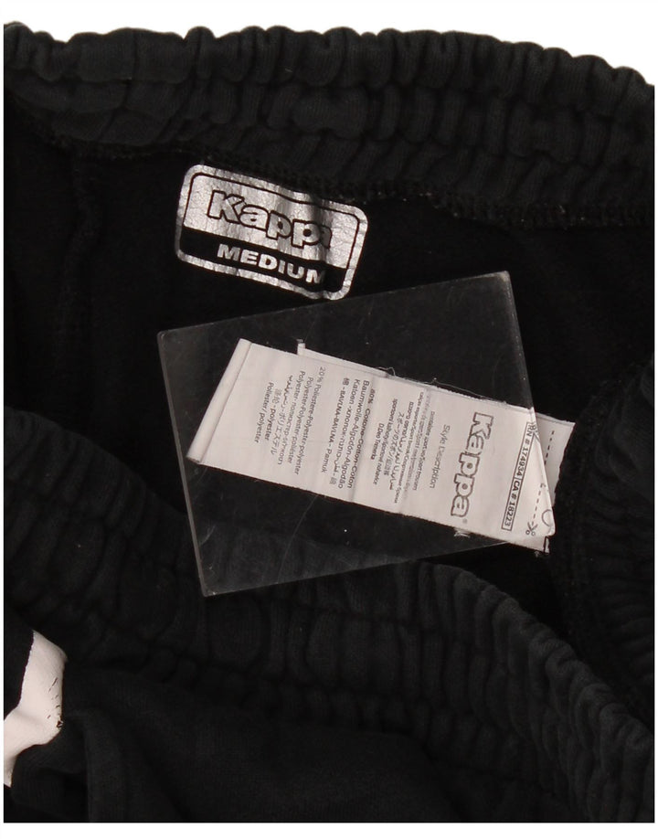 KAPPA Hombre Pantalones De Chándal Joggers Medium Negro Algodón