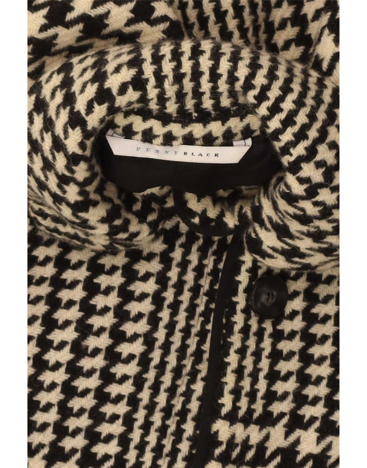 Abrigo de corte regular para mujer Penny Black IT 38 XS Lana de pata de gallo