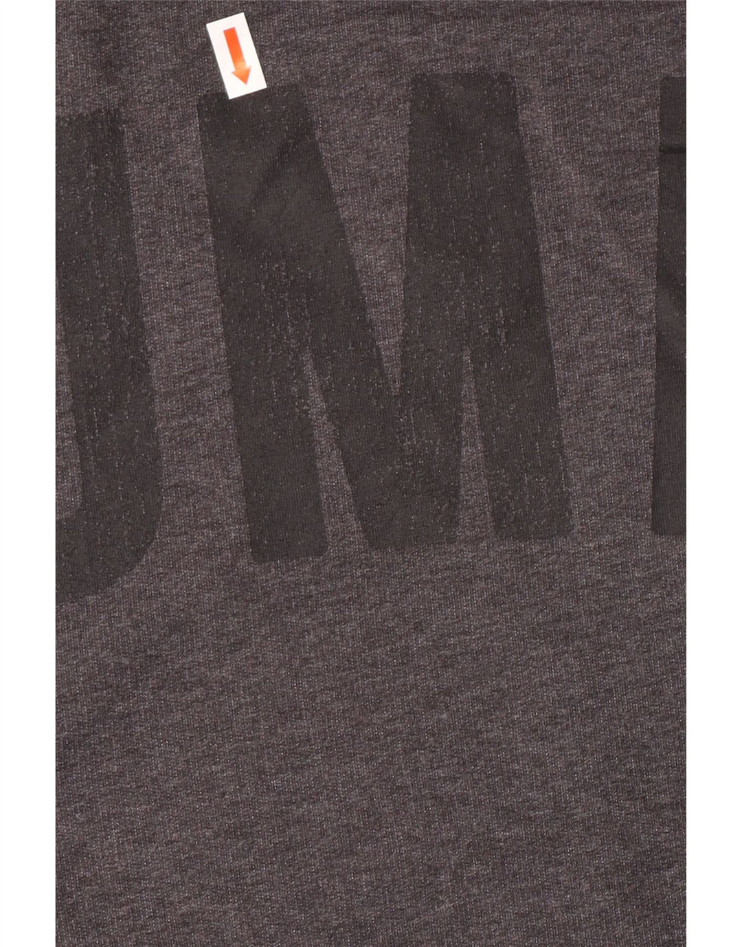 Puma Mujer Crop Graphic Sudadera Jumper UK 16 Grande Gris