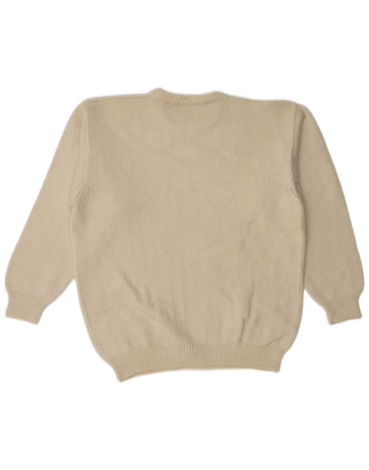 Pollini Jersey De Cuello Redondo para Hombre IT 52 Large Lana Beige